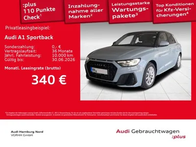 Audi Audi A1 Sportback 30 TFSI S line S tronic Sound LED im Leasing von LeasingMarkt.de