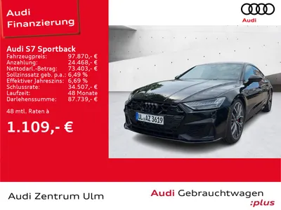 Audi AUDI S7 Sportback TDI LASER LUFT ALLR-LENK. PANO 21" im Auto Abo von Null-Leasing