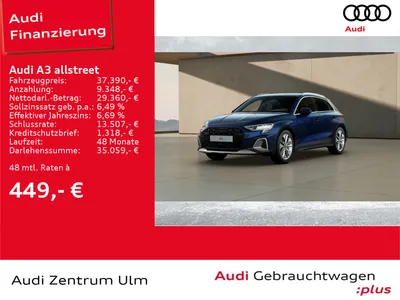 Audi AUDI A3 allstreet 35 TDI S tronic AHK NAV+ R-KAM im Auto Abo von Null-Leasing