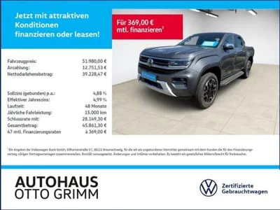 VW Volkswagen Amarok 3.0 TDI DSG AHK 4M LED-Matrix im Auto Abo von LeasingMarkt.de