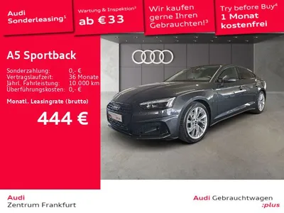 Audi Audi A5 Sportback 35 TDI S tronic advanced MatrixLED Navi Panorama im Auto Abo von LeasingTime