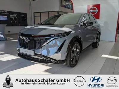 Nissan Nissan Ariya (MY24) EVOLVE 87kWh 242PS 20''-Alu HUD El. Panodach Navi Leder Digitales Cockpit im Auto Abo von LeasingTime