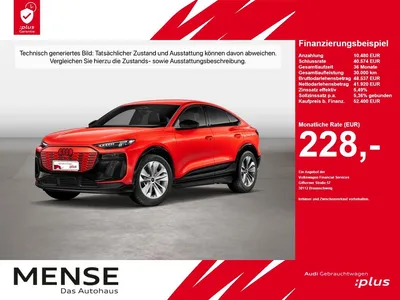 Audi Audi Q6 Sportback e-tron 185 kW S-Line Standhzg ACC im Leasing von Null-Leasing