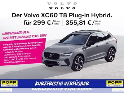 Volvo Volvo XC 60 T8 PLUS DARK / Angebot für definierte Berufsgruppen / Ärzte, Anwälte, Handwerker, Architekten im Auto Abo von LeasingMarkt.de