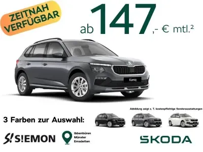 Skoda Skoda Kamiq Selection 1.0 TSI 70 kW (95 PS) im Leasing von 9Drive