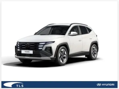 Hyundai Hyundai Tucson Trend *Privat* weiß 160Ps  4WD 7-DCT Allrad Navi dig. Cockpit LED ACC El. Heck im Auto Abo von LeasingMarkt.de