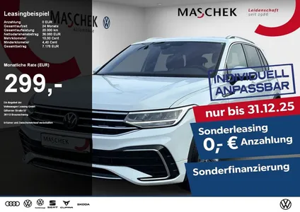 VW Volkswagen Tiguan R-Line 2.0 TDI Sonderleasing AHK Standh R im Auto Abo von Null-Leasing