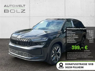 Skoda Skoda Kodiaq 2.0 TDI Sportline 4x4 NAVI AHK 360° PANO im Leasing von Null-Leasing