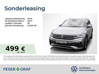 VW Volkswagen Tiguan Allspace R-Line 2.0 TDI DSG Navi StandHz im Auto Abo von LeasingMarkt.de