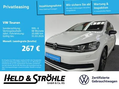 VW Volkswagen Touran GOAL 1.5 TSI NAVI KAM 7SI TRAVEL DAB+ SHZ im Auto Abo von LeasingMarkt.de