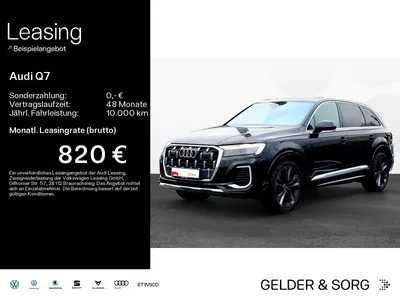 Audi AUDI Q7 50 TDI qu. neues Mod. S line*AHK*Matrix*B&O*Air*Pano im Auto Abo von Null-Leasing