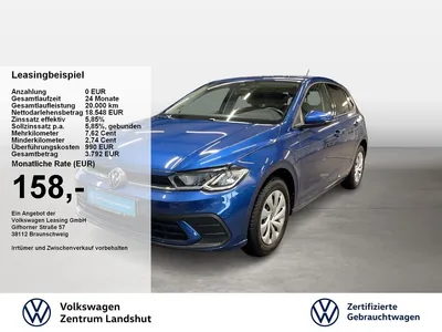 VW Volkswagen Polo Life 1.0 TSI 2xKlima ACC KlimaA LED Navi im Auto Abo von Mobile.de
