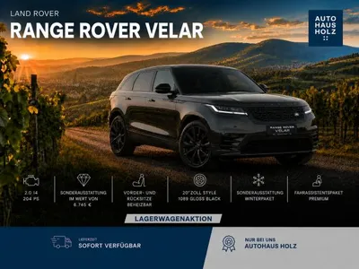 Land Rover Land Rover Range Rover Velar D200 S - FAHRASSISTENT - BLACKPACK - 20ZOLL BLACK - WINTERPAKET im Leasing von LeasingMarkt.de