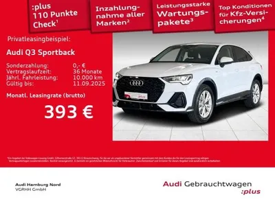 Audi Audi Q3 Sportback 40 TFSI quattro S line Navi AHK LED im Auto Abo von LeasingMarkt.de