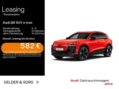 Audi Audi Q6 e-tron quattro S line air*Matrix*B&O*HuD*360° im Auto Abo von Null-Leasing