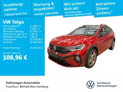 VW Volkswagen Taigo R-Line 1.0 TSI 7-Gang DSG LED NAVI im Leasing von LeasingMarkt.de