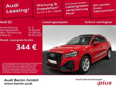 Audi Audi Q2 35 1.5 TFSI S line AHK PDC RFK NAVI PANO im Auto Abo von LeasingTime