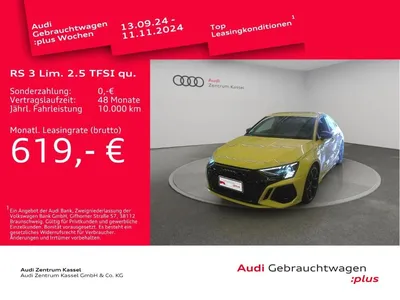 Audi Audi RS3 RS 3 Lim. 2.5 TFSI qu Matrix B&O HuD 360° Kamera im Auto Abo von LeasingTime