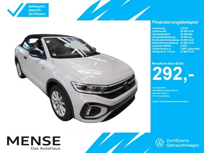 VW Volkswagen T-Roc Cabriolet 1.5TSI DSG R-Line Karmann Editio im Leasing von Null-Leasing