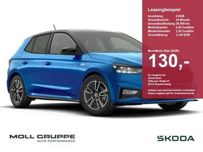 Skoda Skoda Fabia 1.5 TSI DSG Monte Carlo 2xKLIMA ACC AUT KA im Leasing von Null-Leasing