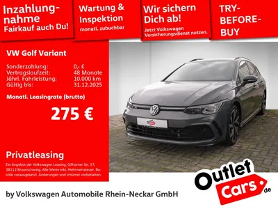 VW Volkswagen Golf VIII Variant 2.0 TSI R-Line DSG Navi Kamera im Auto Abo von Null-Leasing