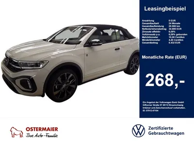 VW Volkswagen T-Roc Cabriolet R-LINE EDITION KARMANN 1.5TSI 15 im Leasing von Null-Leasing