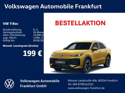VW Volkswagen T-Roc R-Line 1.5 l eTSI OPF 110 kW (150 PS) 7-Ga im Leasing von Null-Leasing