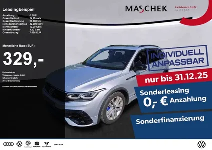 VW Volkswagen Tiguan R 2.0 TSI AHK Pano DCC Harman Matrix Blac im Auto Abo von Null-Leasing