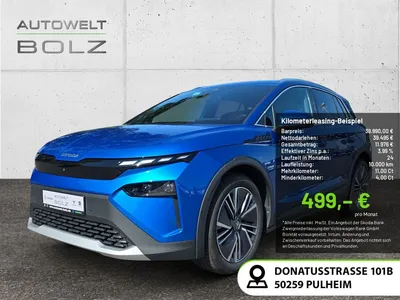 Skoda Skoda Elroq 85 Lodge KAMERA ACC HUD LED NAVI AHK 360° im Leasing von Null-Leasing
