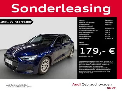 Audi Audi A3 Sportback 35 TFSI LED SONOS HuD KAMERA im Leasing von Null-Leasing