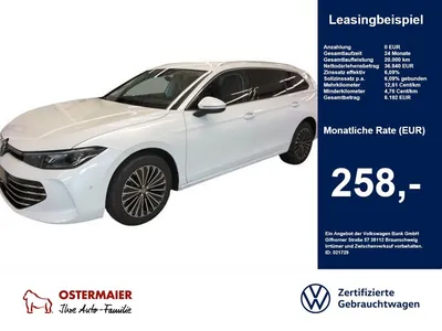 VW Volkswagen Passat Variant ELEGANCE 2.0TDI 150PS.DSG.MATRIX. im Leasing von Null-Leasing