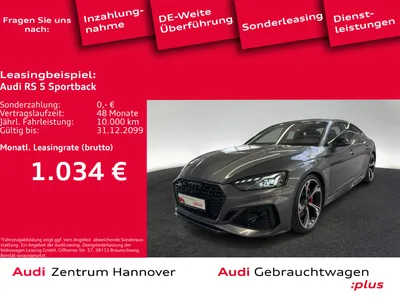 Audi AUDI RS 5 Sportback 2.9 TFSI quattro HuD LaserPano B&O Kamera im Auto Abo von Null-Leasing