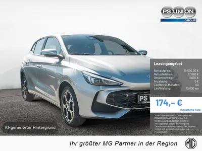 MG MG3 1.5 ICE Comfort KI-bearbeitet KAMERA NAVI im Leasing von Null-Leasing