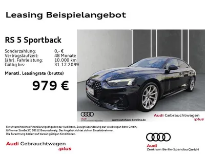 Audi Audi RS 5 Sportback tiptr. *NAV+*B&O*ACC*R-CAM* im Auto Abo von Null-Leasing