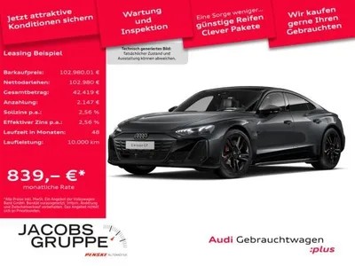 Audi Audi e-tron GT S qu. S-Sitze/Pano/Laser/HuD/360° im Auto Abo von LeasingMarkt.de