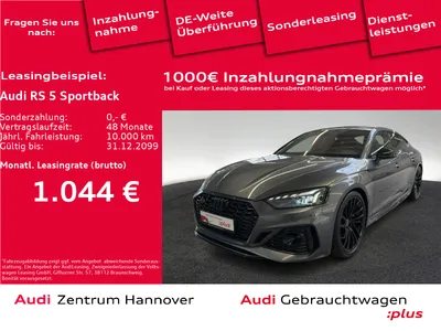 Audi AUDI RS 5 Sportback 2.9 TFSI quattro Pano 20-Zoll B&O HuD RS-Sportabgasanlage Leder im Auto Abo von Null-Leasing