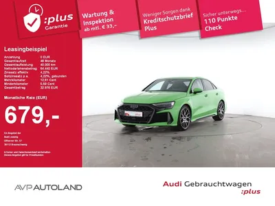 Audi Audi RS3 Limousine TFSI quattro RS-Schalensitze im Auto Abo von Null-Leasing