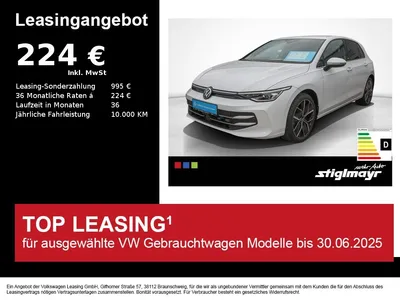 VW VW Golf VIII Style 1.5 TSI +50 Jahre+ Leder im Auto Abo von Null-Leasing