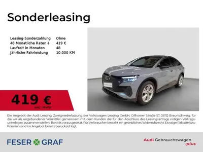 Audi Audi Q4 e-tron Q4 Sportback 45 e-tron qu. - S line - AHK - im Auto Abo von LeasingMarkt.de