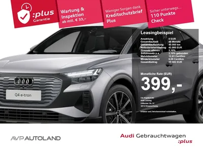 Audi Audi Q4 Sportback 40 e-tron MATRIX-LED 399€ im Leasing von Null-Leasing