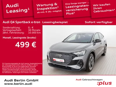 Audi AUDI Q4 Sportback e-tron RFK MATRIX HUD VIRTUAL im Auto Abo von Null-Leasing