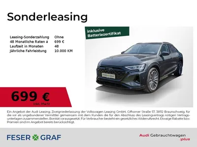 Audi Audi Q8 Sportback 50 e-tron /Matrix/HuD/B&O/Pano/Opt. im Auto Abo von Null-Leasing