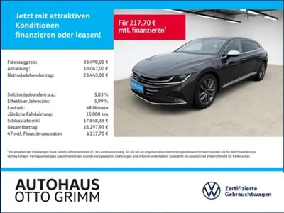 VW Volkswagen Arteon SB 2.0 TDI SCR Elegance LED AHK Navi im Auto Abo von LeasingMarkt.de