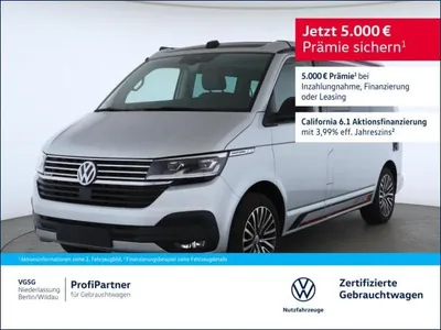 VW Volkswagen T6.1 California Ocean 4Motion AHK Tempomat Navi im Auto Abo von LeasingTime