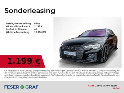 Audi Audi S8 Matrix/Pano/Standhzg/HuD/Optik schwarz im Auto Abo von Null-Leasing