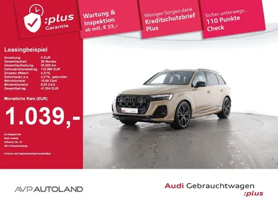 Audi Audi SQ7 4.0 TFSI quattro tiptronic | PANO | AHK | im Auto Abo von Null-Leasing