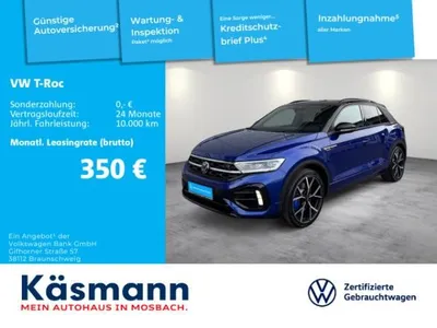 VW Volkswagen T-Roc R 4Motion 300PS 2.0TSI VOLLAUSSTATTUNG INKL WINTERRÄDER im Auto Abo von LeasingMarkt.de
