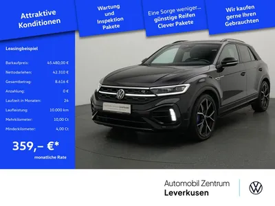 VW Volkswagen T-Roc R NAVI VIRT ACC DCC AHK MEMORY PANO SHZ im Auto Abo von Null-Leasing