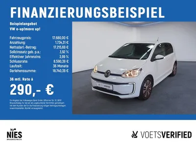 VW Volkswagen e-up!move up! SHZ+RearView+PDC im Leasing von Null-Leasing