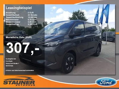 Ford Ford Transit Custom Trend 320L1 Elektro AHK LED im Leasing von Null-Leasing